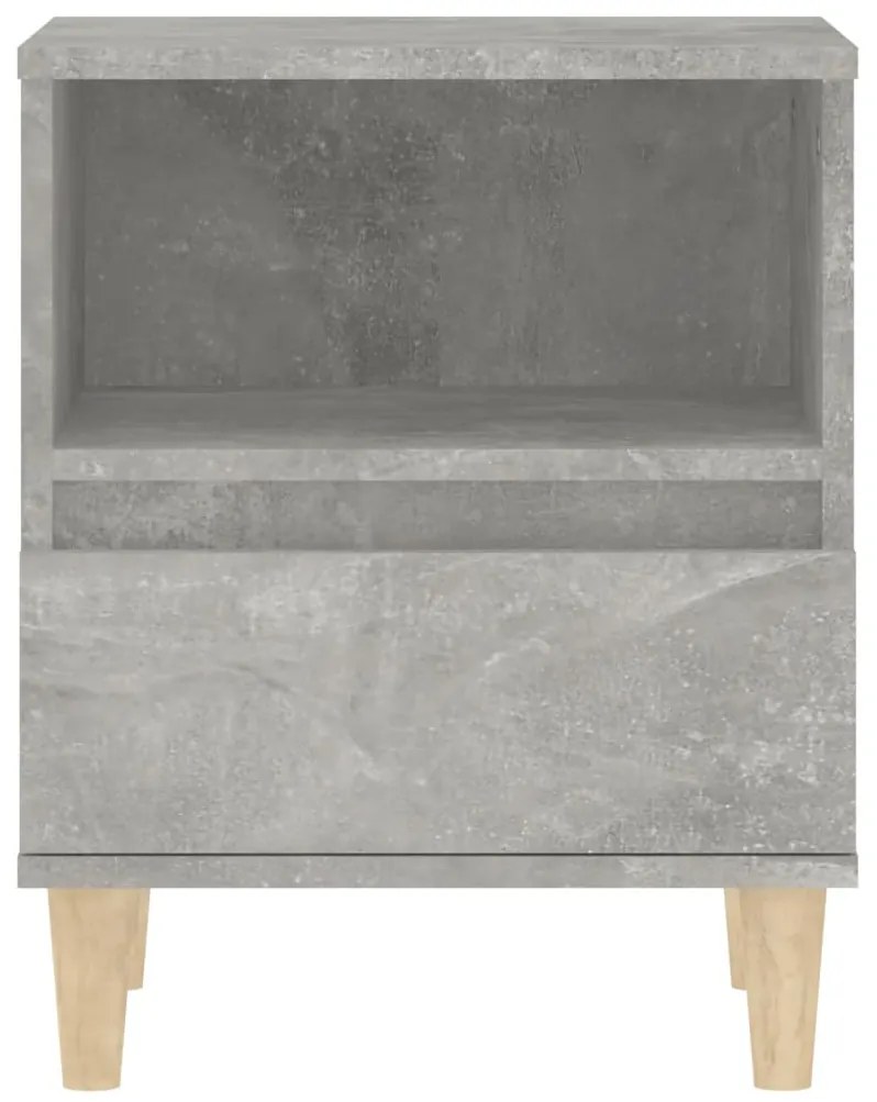 Mesas de cabeceira 2 pcs 40x35x50 cm cinzento cimento