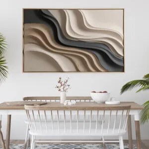 Autocolante retangular - Rio de areia e relevo ondulado dinâmico