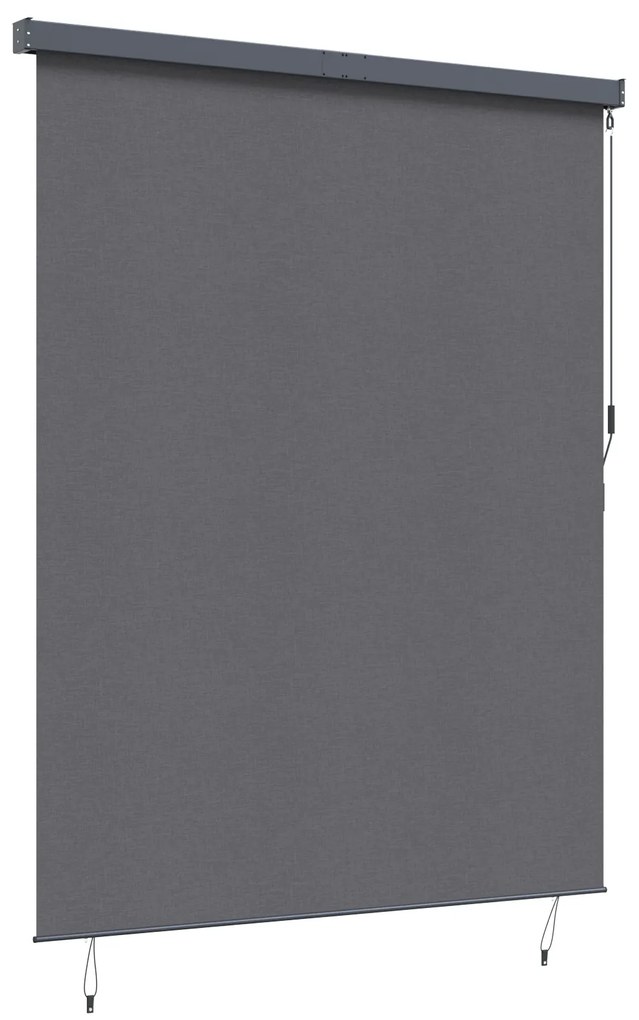 Cortina Rolô Exterior Cinzento-escuro 200 x 250 cm tecido