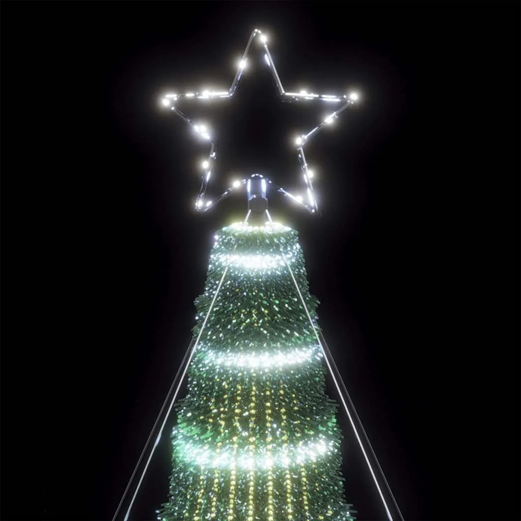 LED Árvore de Natal 1028 LEDs Branco Frio 403 cm