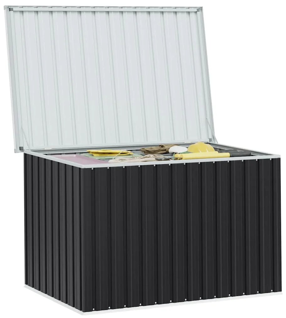 Caixa de arrumação para jardim 149x99x93 cm antracite