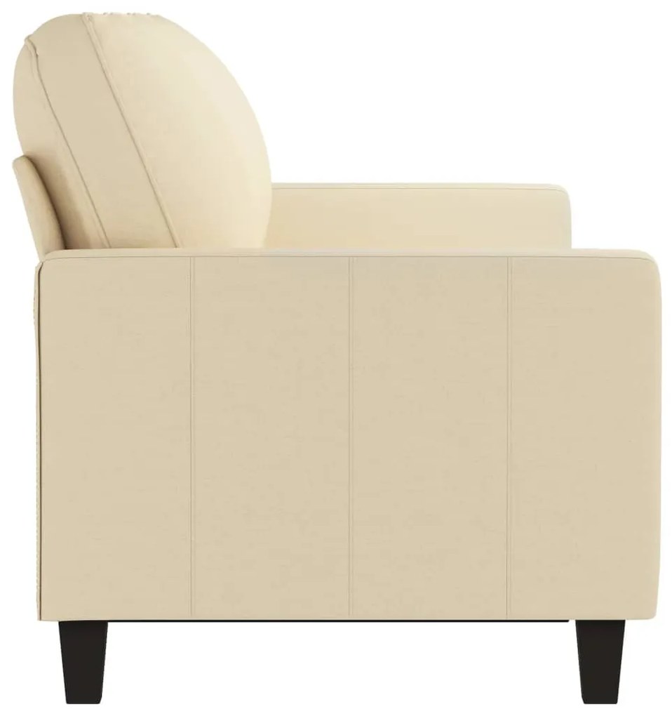 Sofá de 3 lugares tecido 180 cm cor creme