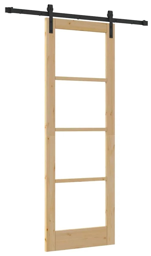 Porta Deslizante vidaXL com Conjunto de Ferragens 'ORKDAL'73.5x211 cm