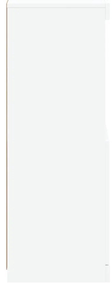 Aparador com luzes LED 60,5x37x100 cm branco