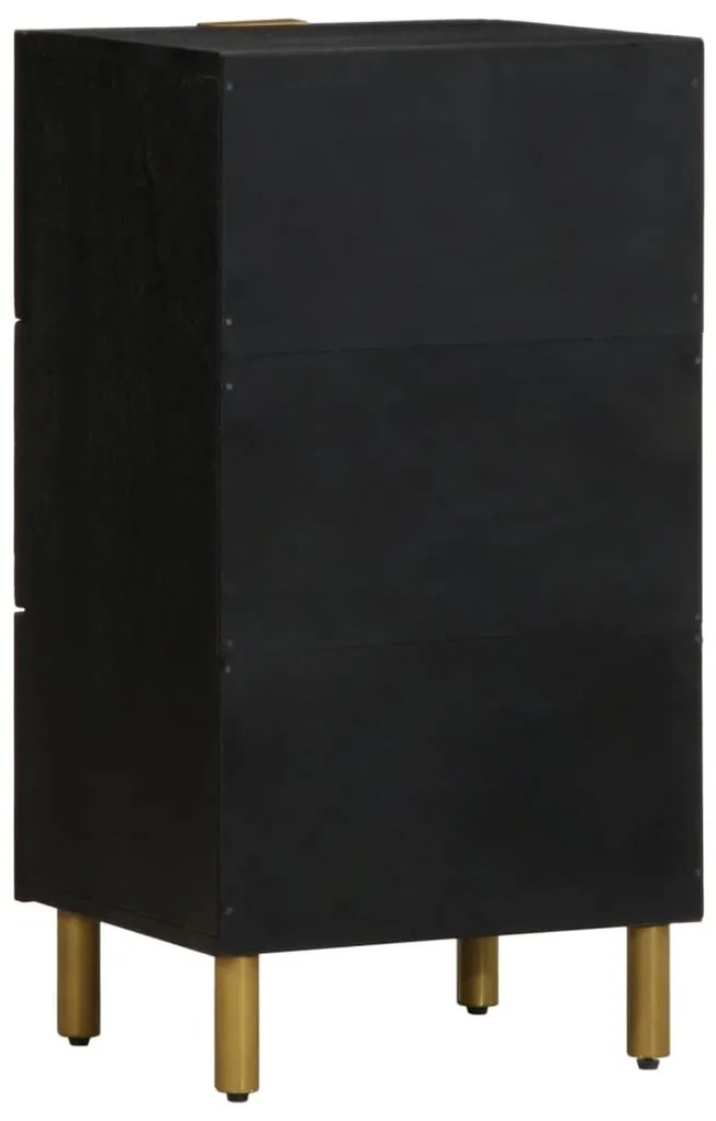 Aparador 40x33x75 cm derivados de madeira preto