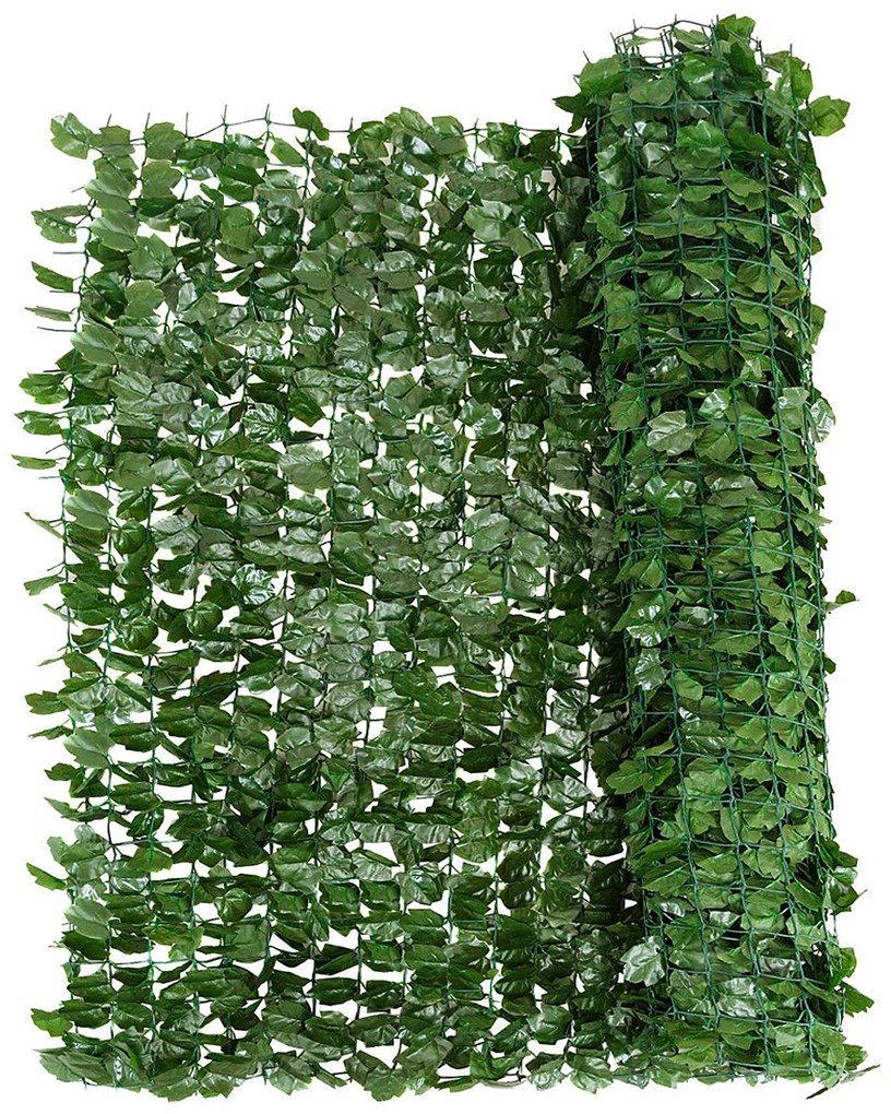 Cerca de Sebe artificial com folhas de hera para decoração de jardim Parque de privacidade para varanda 150 x 240 cm Verde