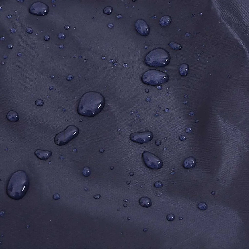 Capa de chuva para cães com tiras reflectoras azul-marinho L
