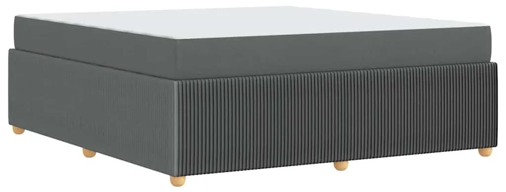 Estrutura da Cama Outros Cinzento escuro 180 x 200 cm tecido