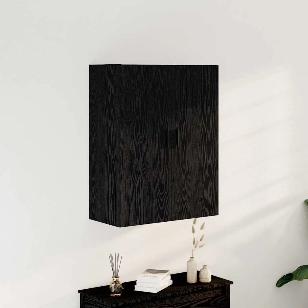 Armário de Parede vidaXL em Carvalho Preto 69,5x34x90 cm em Madeira de Engenharia