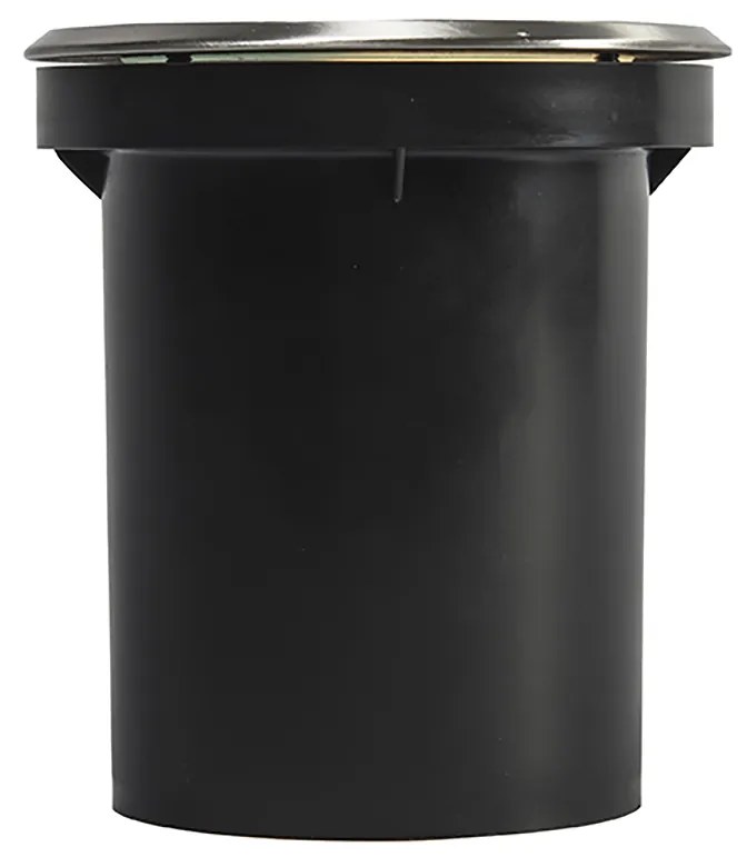 Conjunto de 3 projetores de chão para exterior em aço ajustáveis IP65 - Delux Moderno