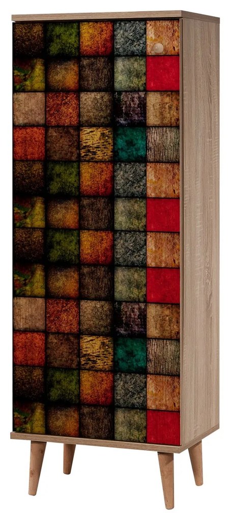 Armário de Calçado Filinta – Carvalho Sonoma – 50 cm x 135 cm x 38 cm