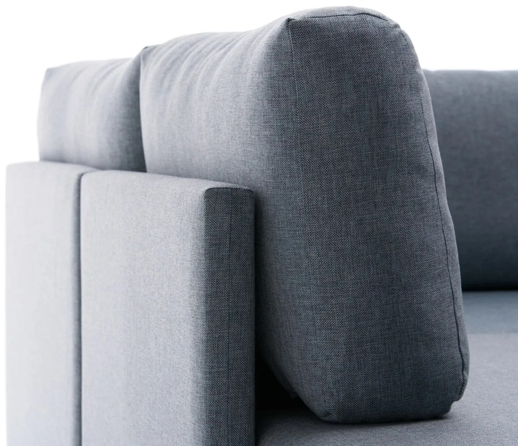 Sofá-Cama de Canto Efsun – Azul – 300 x 78 x 202 cm