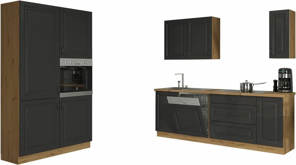 Conjunto de cozinha modular Retro Grey 149
