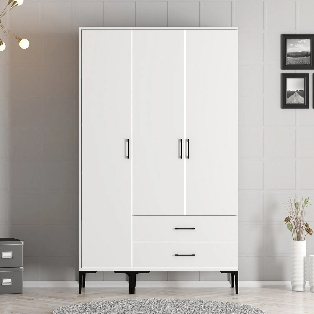 Guarda-roupa Kumsal ST – Branco – 120 cm x 47,5 cm x 201,4 cm