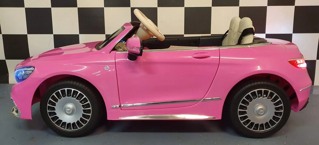 Carro infantil eléctrico Mercedes Maybach S650 12V Rosa