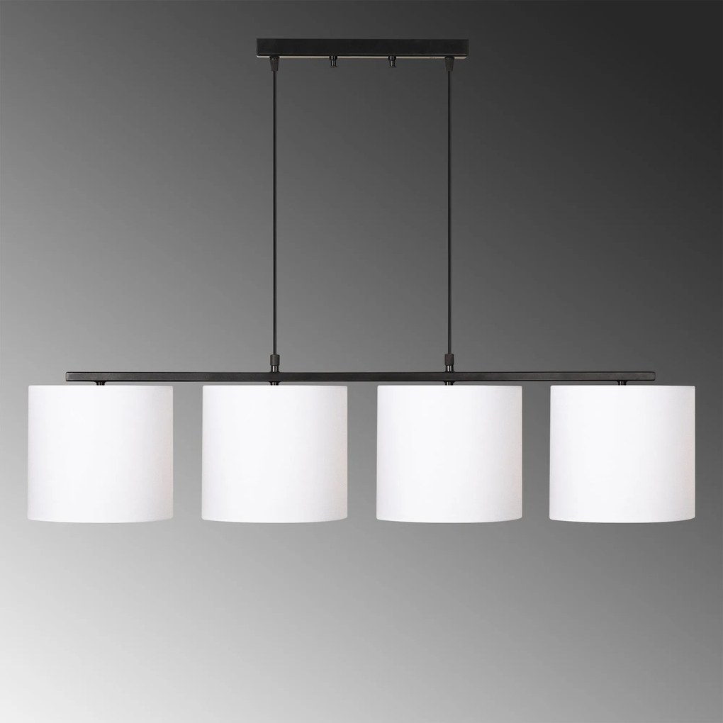Chandelier Valiz – Preto e Branco – 110 x 25 cm