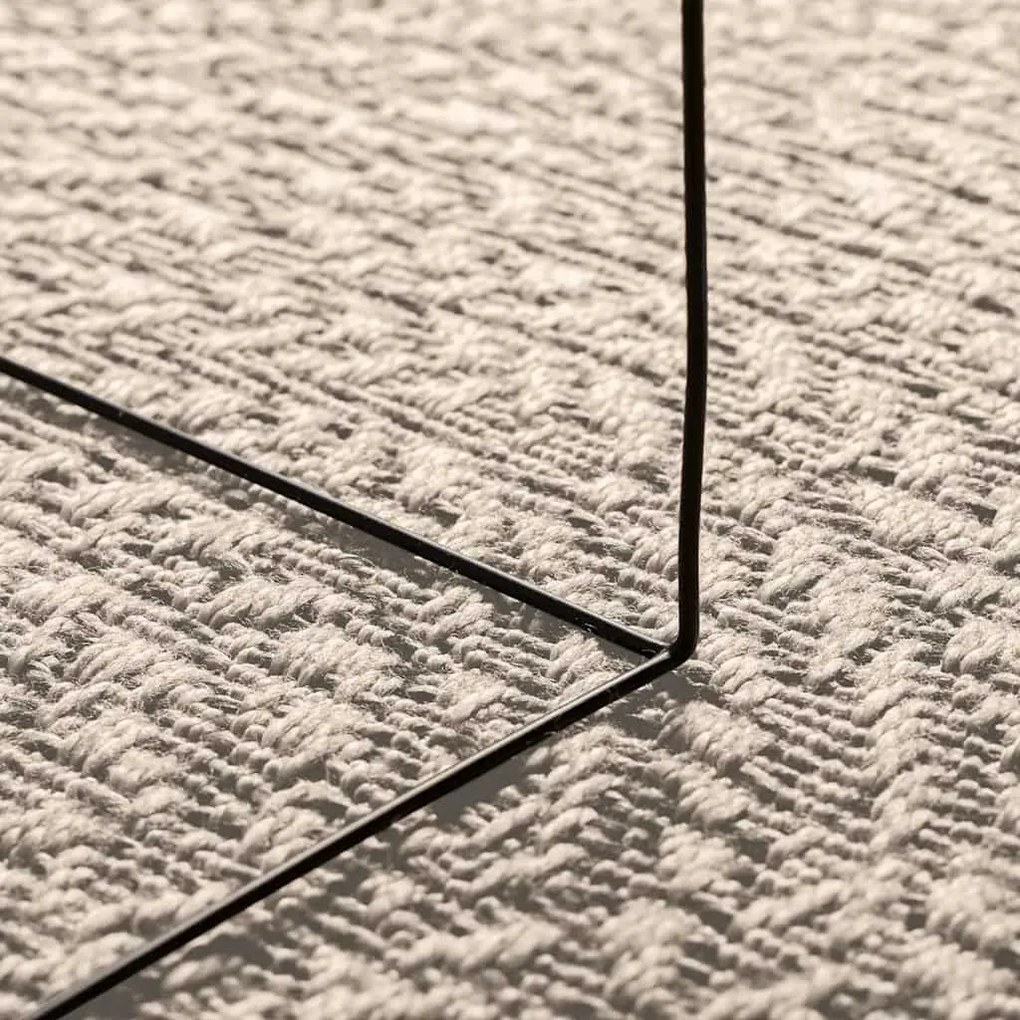 Tapete ZIZUR creme 200x200cm aspeto de juta interior e exterior