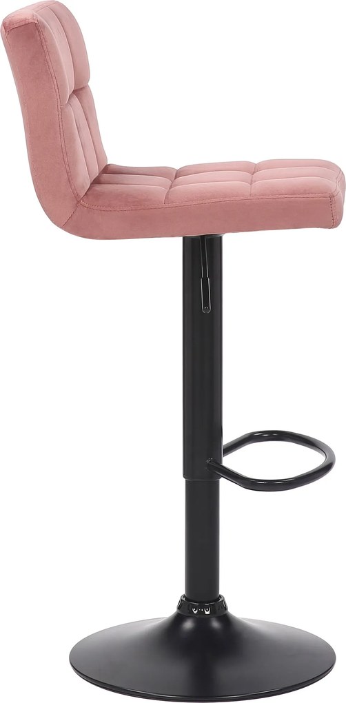 Conjunto de 2 bancos de bar Feni Velvet Rosa