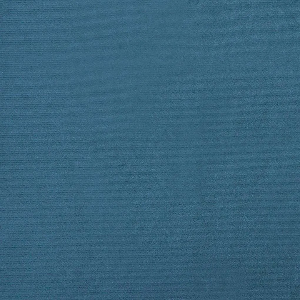 Cama para cães com extensão 100x50x30 cm veludo azul