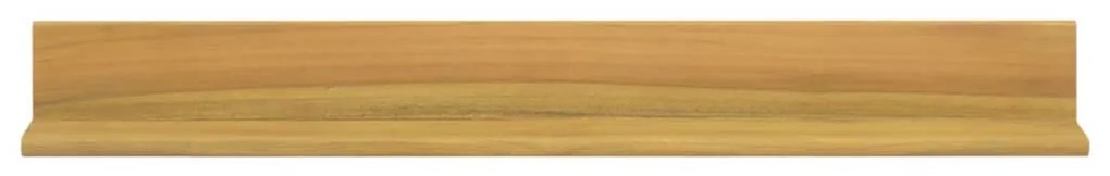 Prateleiras de parede 2 pcs 90x10x10 cm madeira de teca maciça