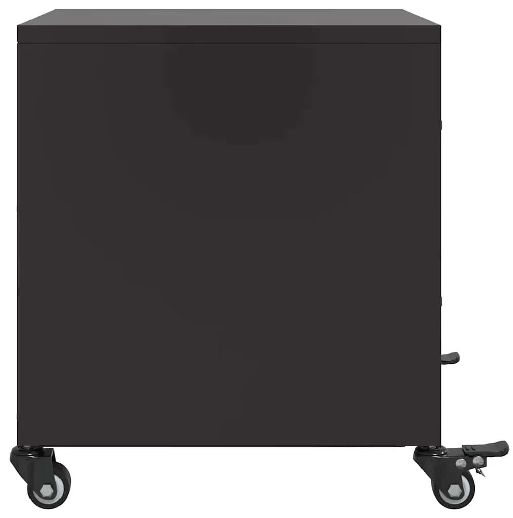 Mesa de cabeceira 36x39x43,5 cm aço preto