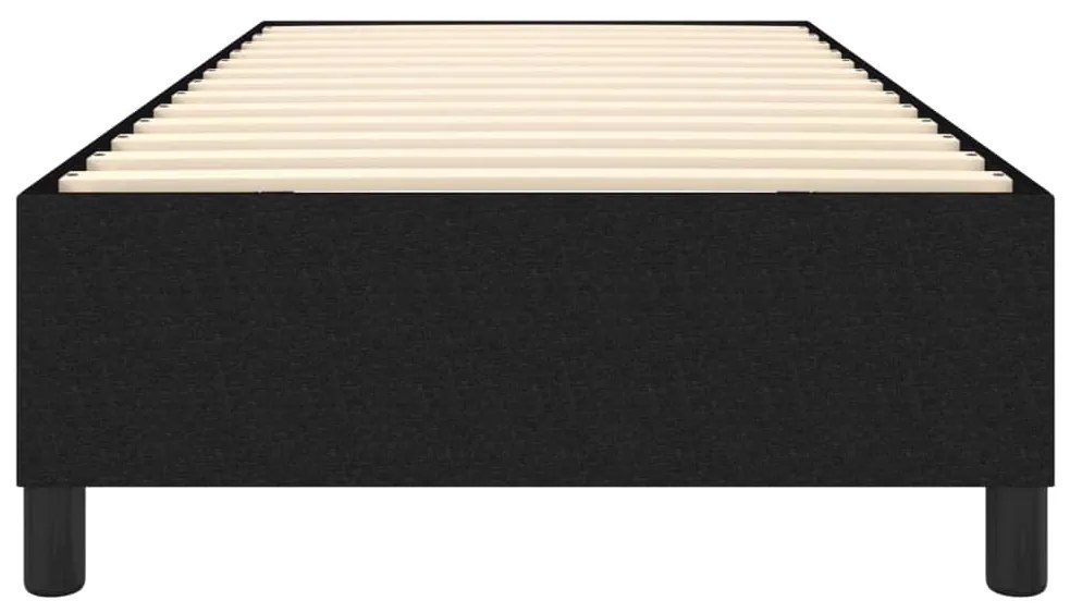 Estrutura de cama sem colchão 90x200 cm tecido preto