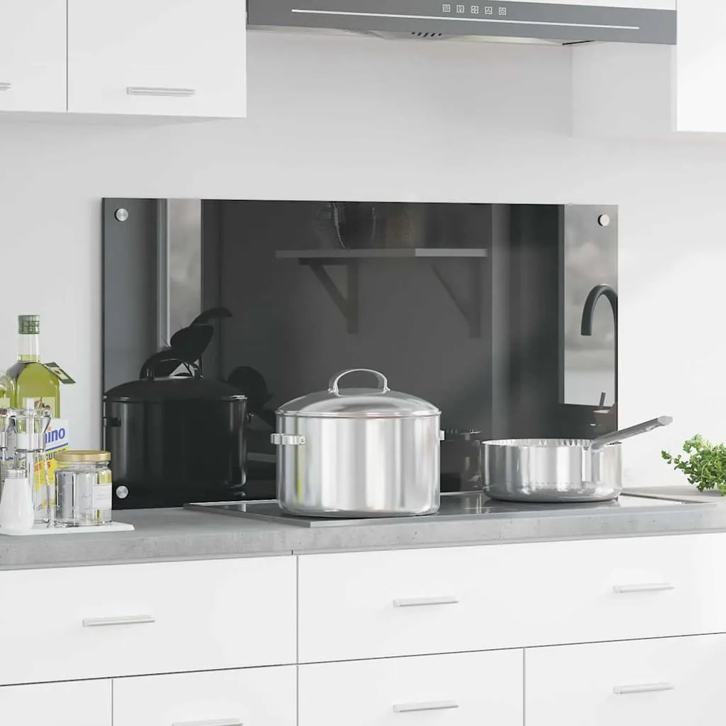 vidaXL Proteção de Cozinha Cinzento escuro 100 x 50 x 0.6 cm