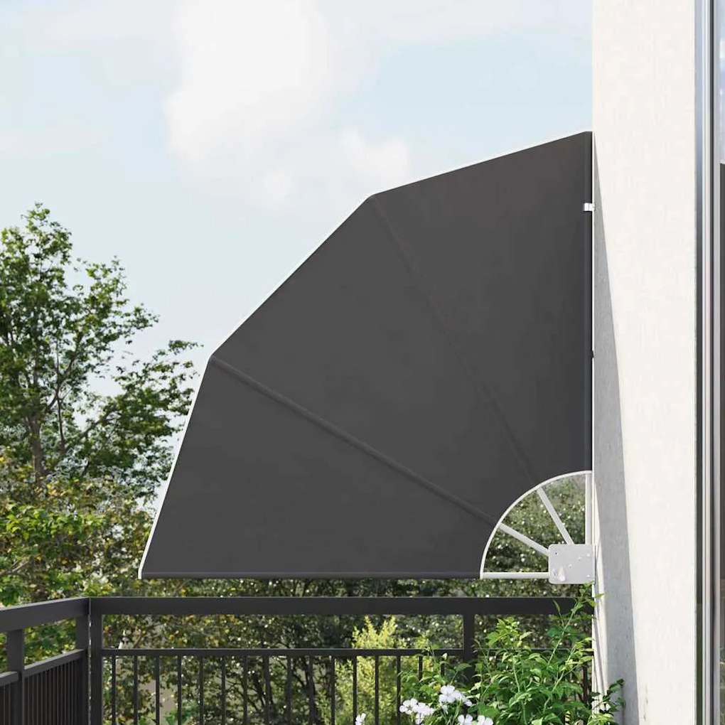 vidaXL Tela de Privacidade para Varanda Preto 115 x 115 cm tecido