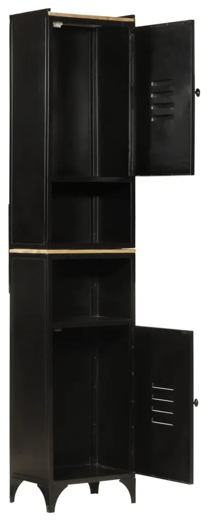 Armário p/ casa de banho 40x27x180 cm ferro e mangueira maciça