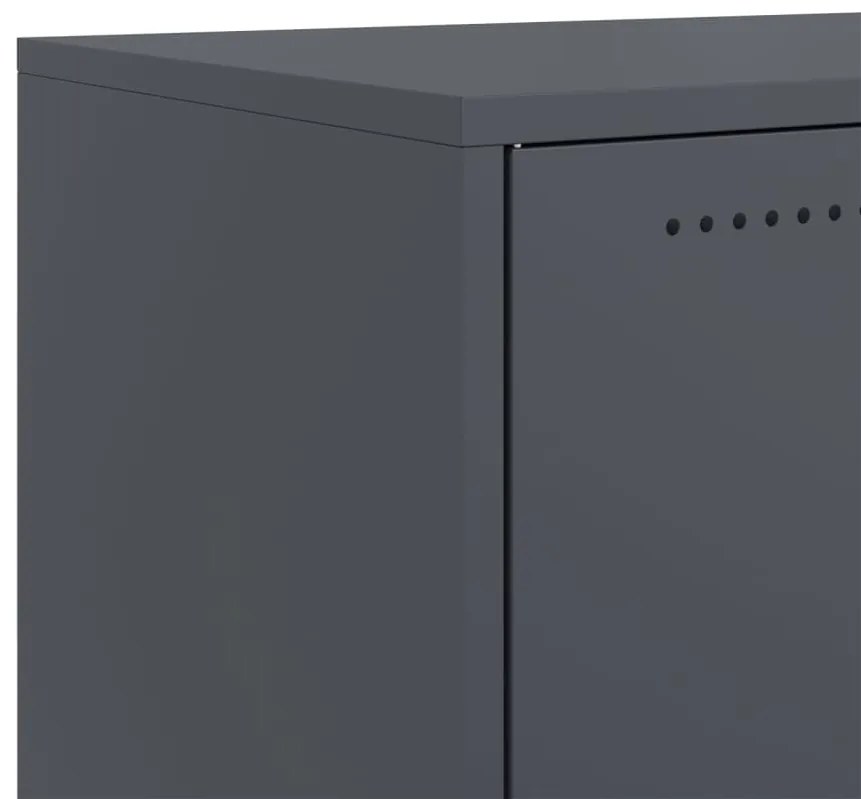 Móvel de TV 68x39x43,5 cm aço antracite