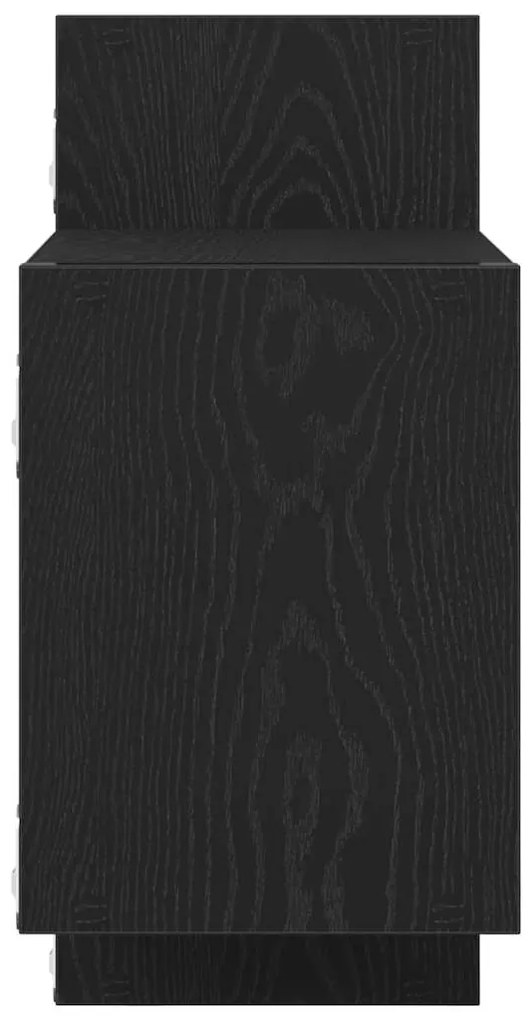 Prateleira de parede 129x18x42 cm deriv. madeira carvalho preto