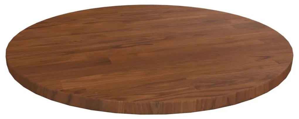 vidaXL Tampo mesa redondo Ø40x1,5 cm carvalho tratado castanho-escuro