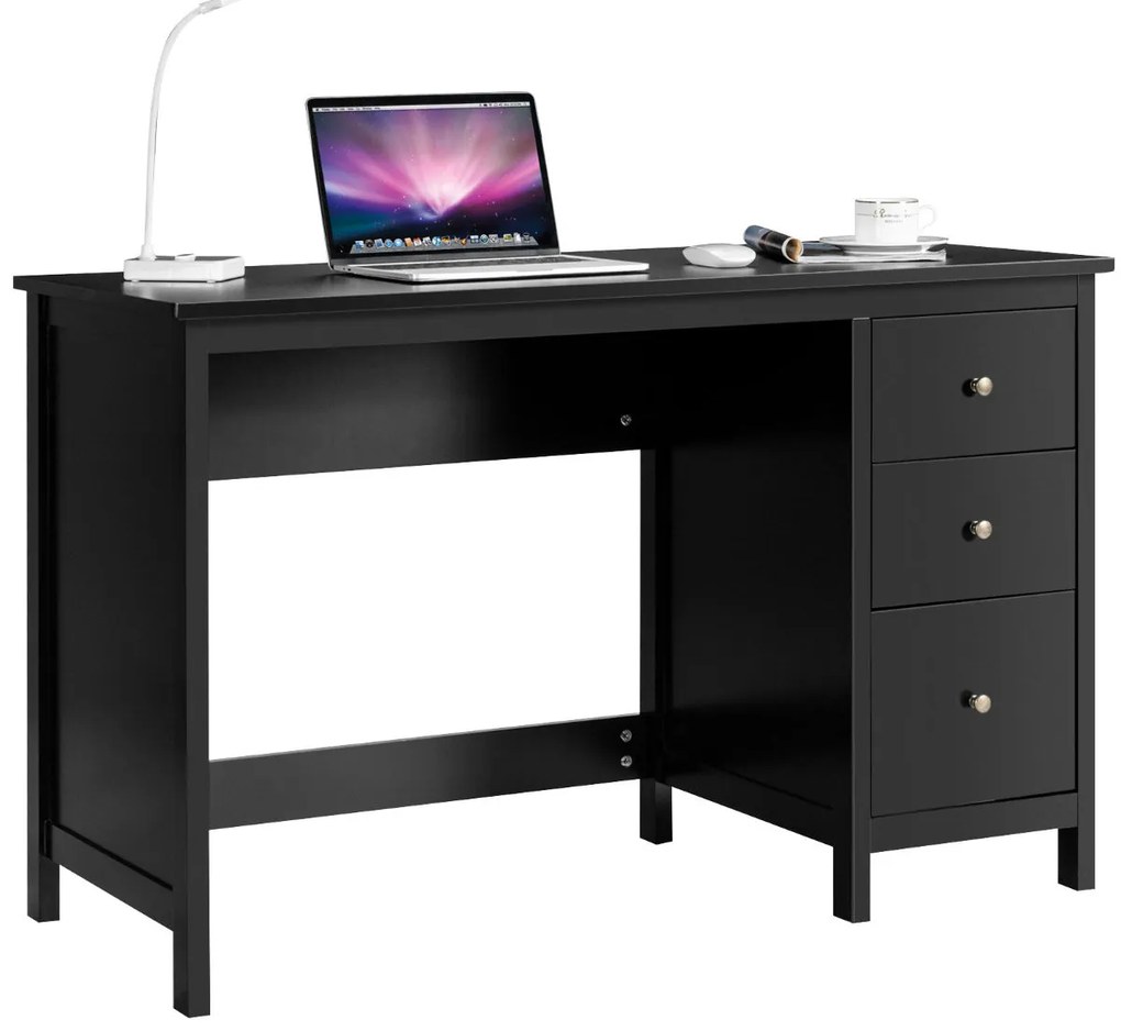 Secretária 'Vidar' – 3 Gavetas – Design Moderno – 120 x 50 x 75 cm – P