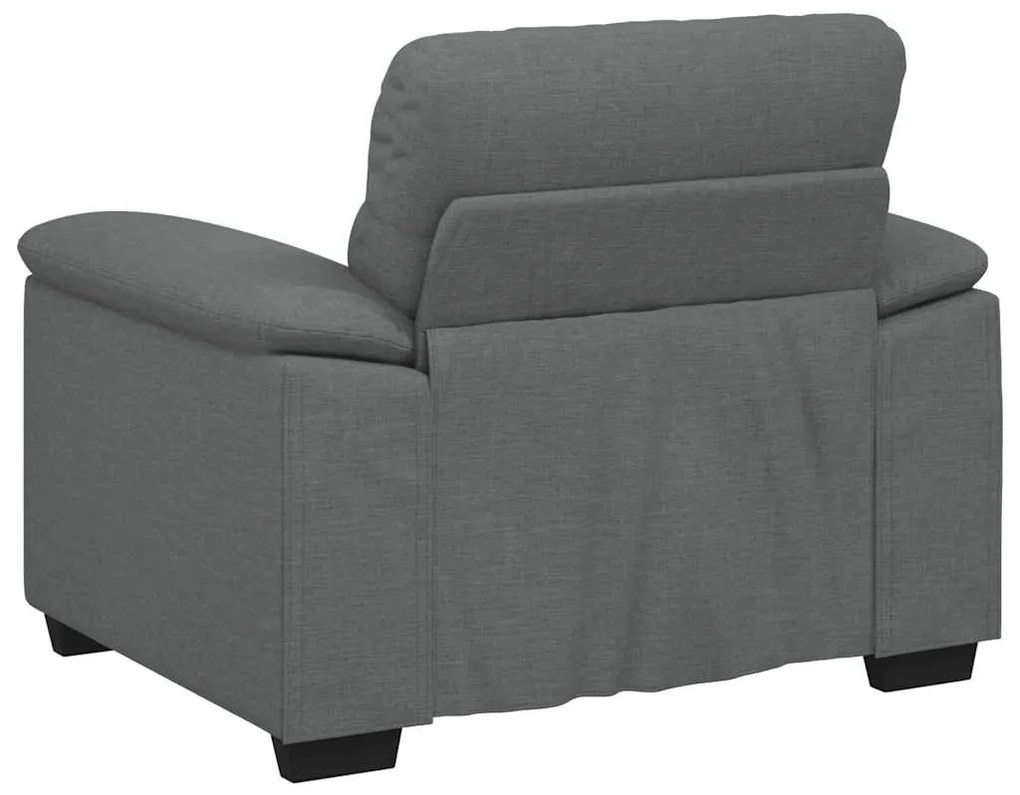 Poltrona 60 cm tecido cinzento-escuro