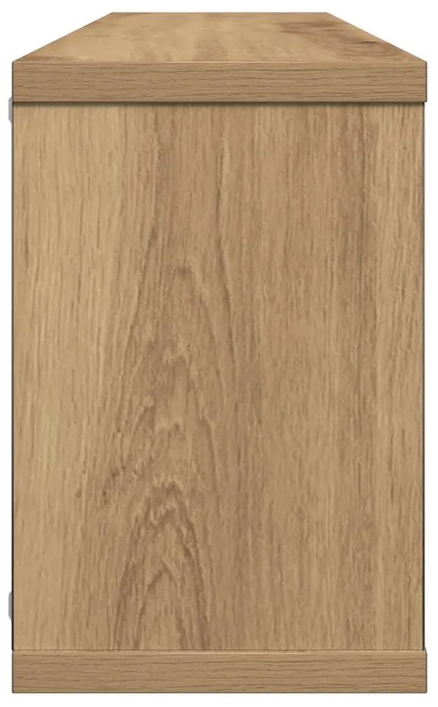 Prateleiras parede cubo 4 pcs deriv. madeira carvalho artisiano