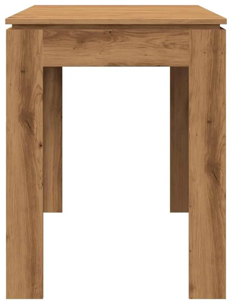Mesa de jantar 120x60x76cm derivados madeira carvalho artisiano