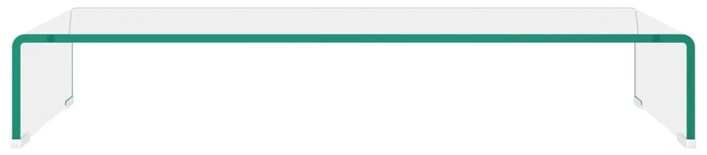 Suporte de TV/monitores em vidro transparente 80x30x13 cm