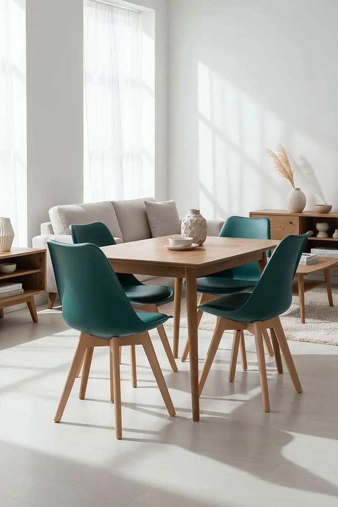 Pack 4 Cadeiras Synk Basic - Verde escuro