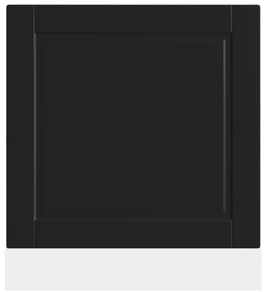 Painel máquina lavar louça Porto preto 60x1,5x67 cm