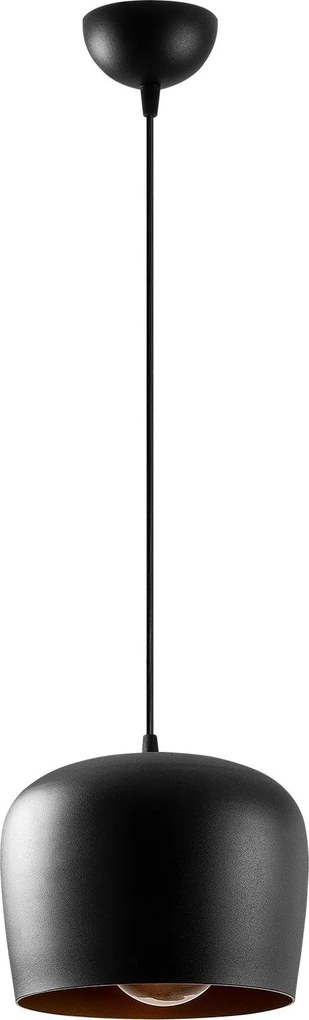 Candeeiro Suspenso Dodo – Preto – 22 x 22 cm
