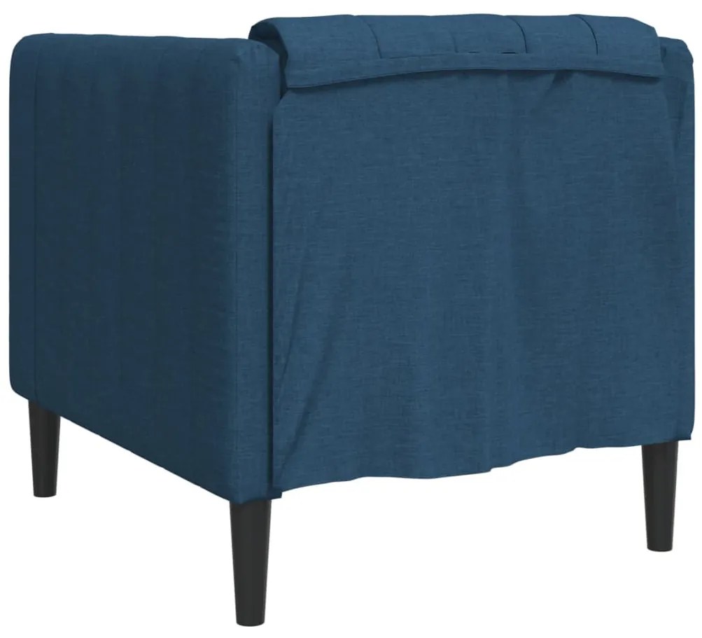 Poltrona tecido azul