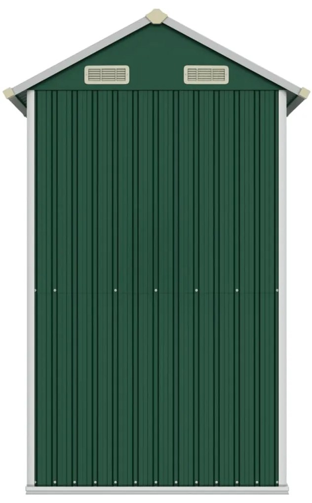 Abrigo de jardim 192x152,5x237 cm aço galvanizado verde