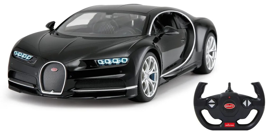 Carro telecomandado Bugatti Chiron 1:14 2,4GHz Preto