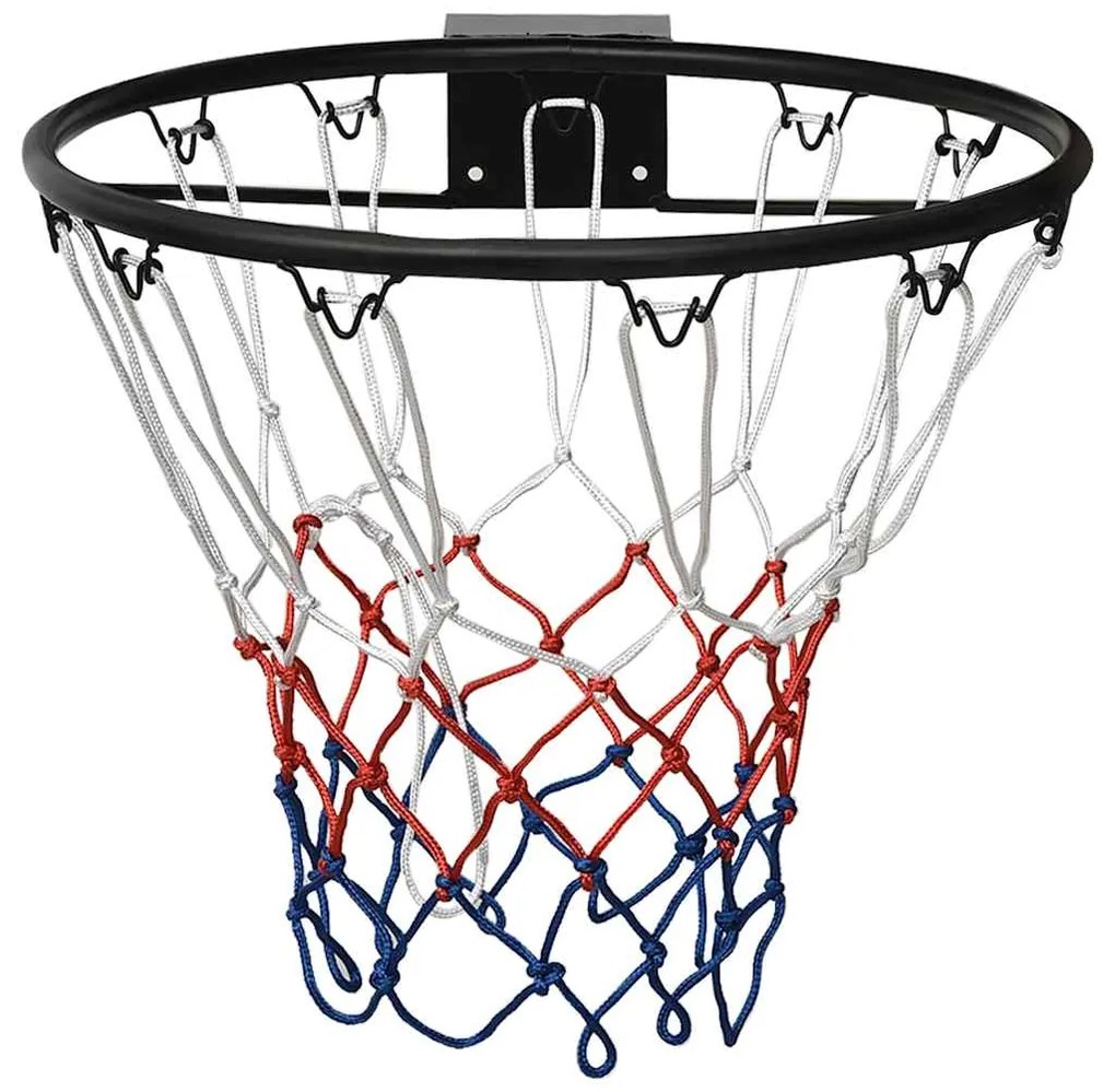 Cesto de basquetebol 45 cm aço preto