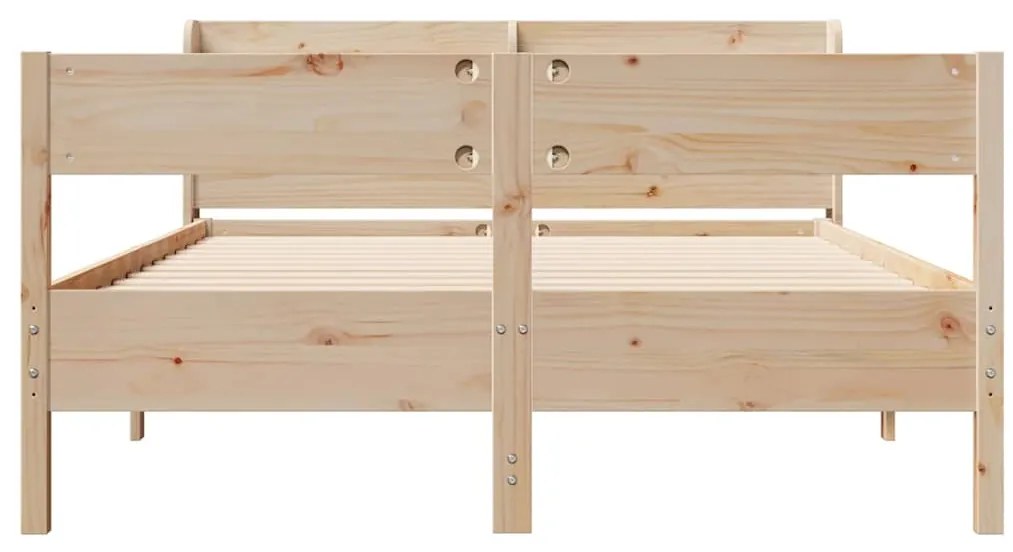 Cama sem colchão 120x190 cm madeira de pinho maciça