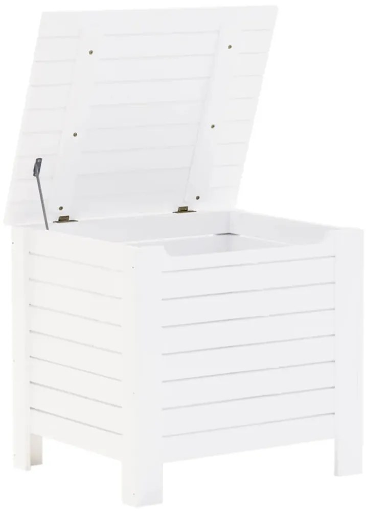 Caixa de arrumação c/ tampa RANA 60x49x54cm pinho maciço branco