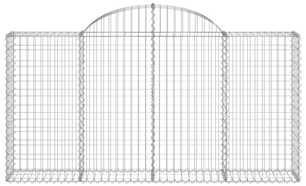 Cestos gabião arqueados 20 pcs 200x30x100/120 ferro galvanizado