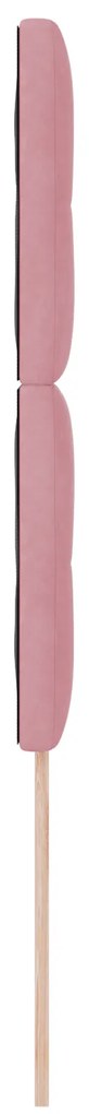 Cabeceira vidaXL Botonê Rosa 90 cm Veludo