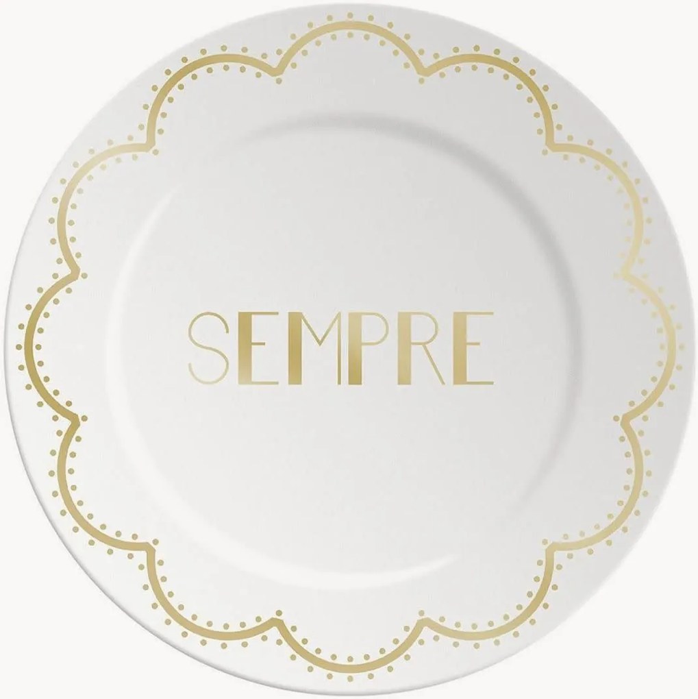 Prato de sobremesa Sempre