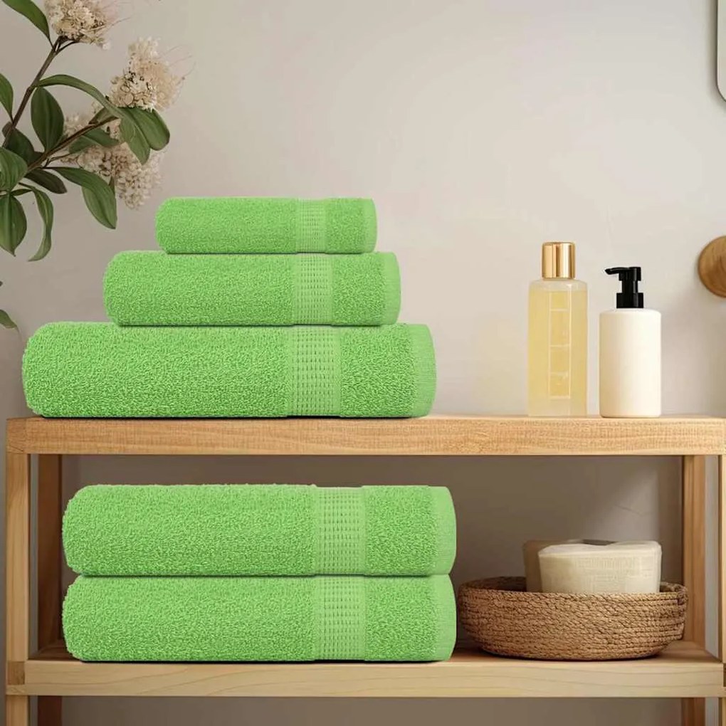 Toalhas de bidé 4pcs 30x50cm 360 gsm 100% algodão verde maça